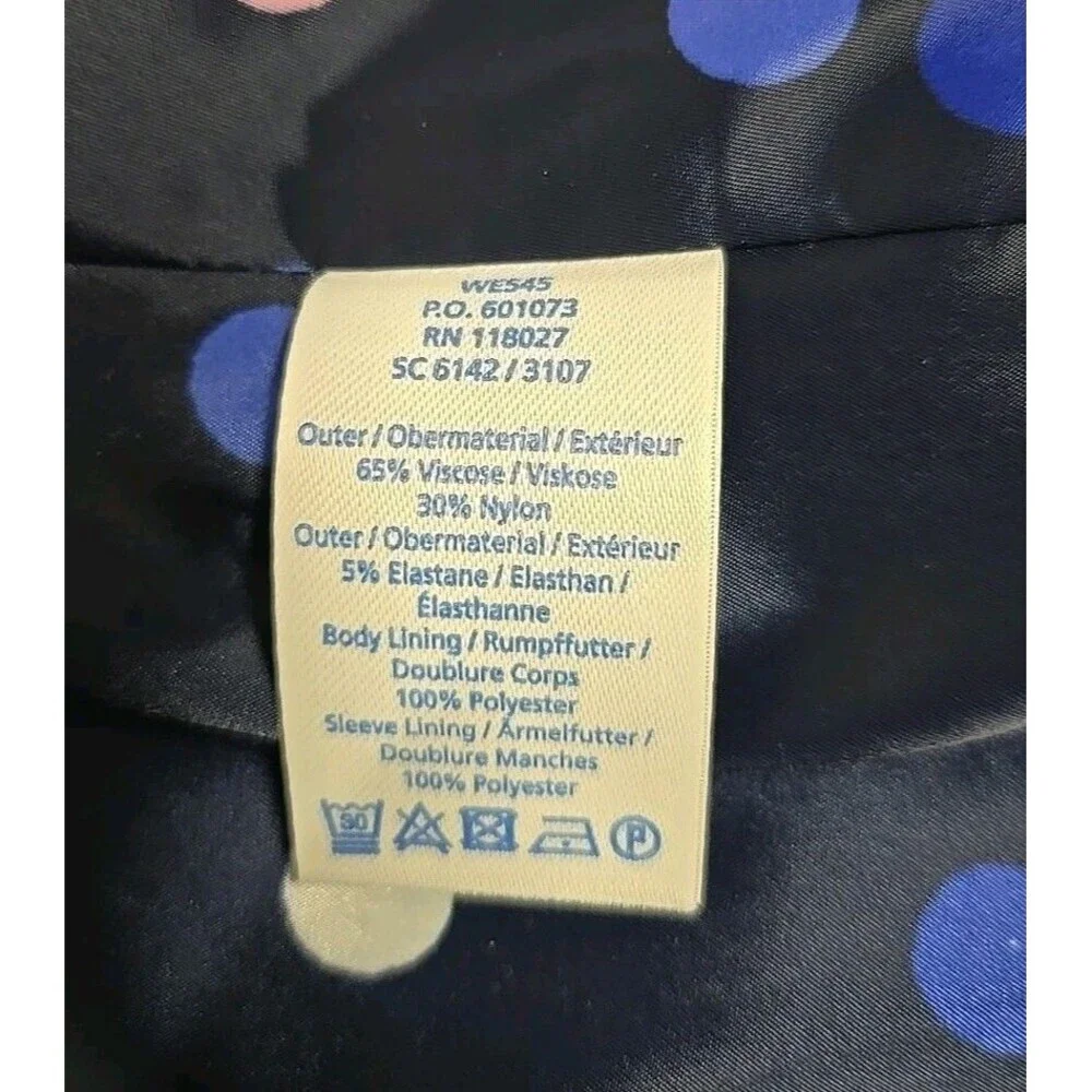 Boden Blazer Suit‎ Jacket Lined Navy Blue Pockets Women’s Size 4 PETITE / XS
